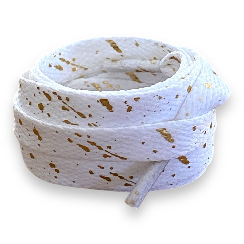 Lacets urbain éclaboussures dorées