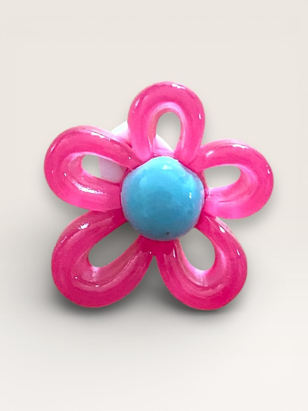 New - Charms Chaussures Fleur Pop en résine - Clip amovible New - Charms Chaussures Fleur Pop en résine - Clip amovible, Couleurs: Rose