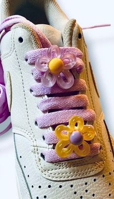 Clips Fleur Pop en résine colorée - Crazylace