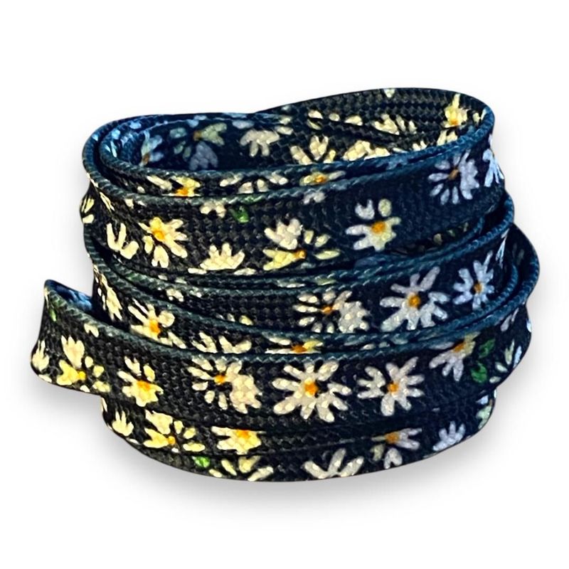 Lacets fleurs pâquerettes pour Sneakers