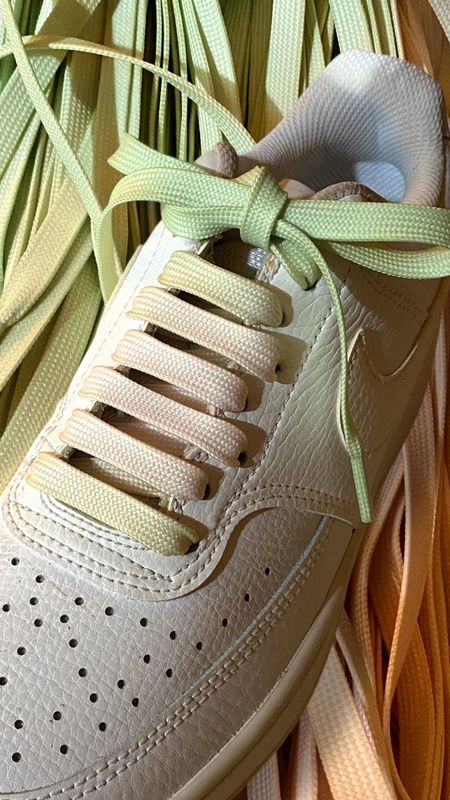 New- Lacets dégradés vert Bambou - Crazylace