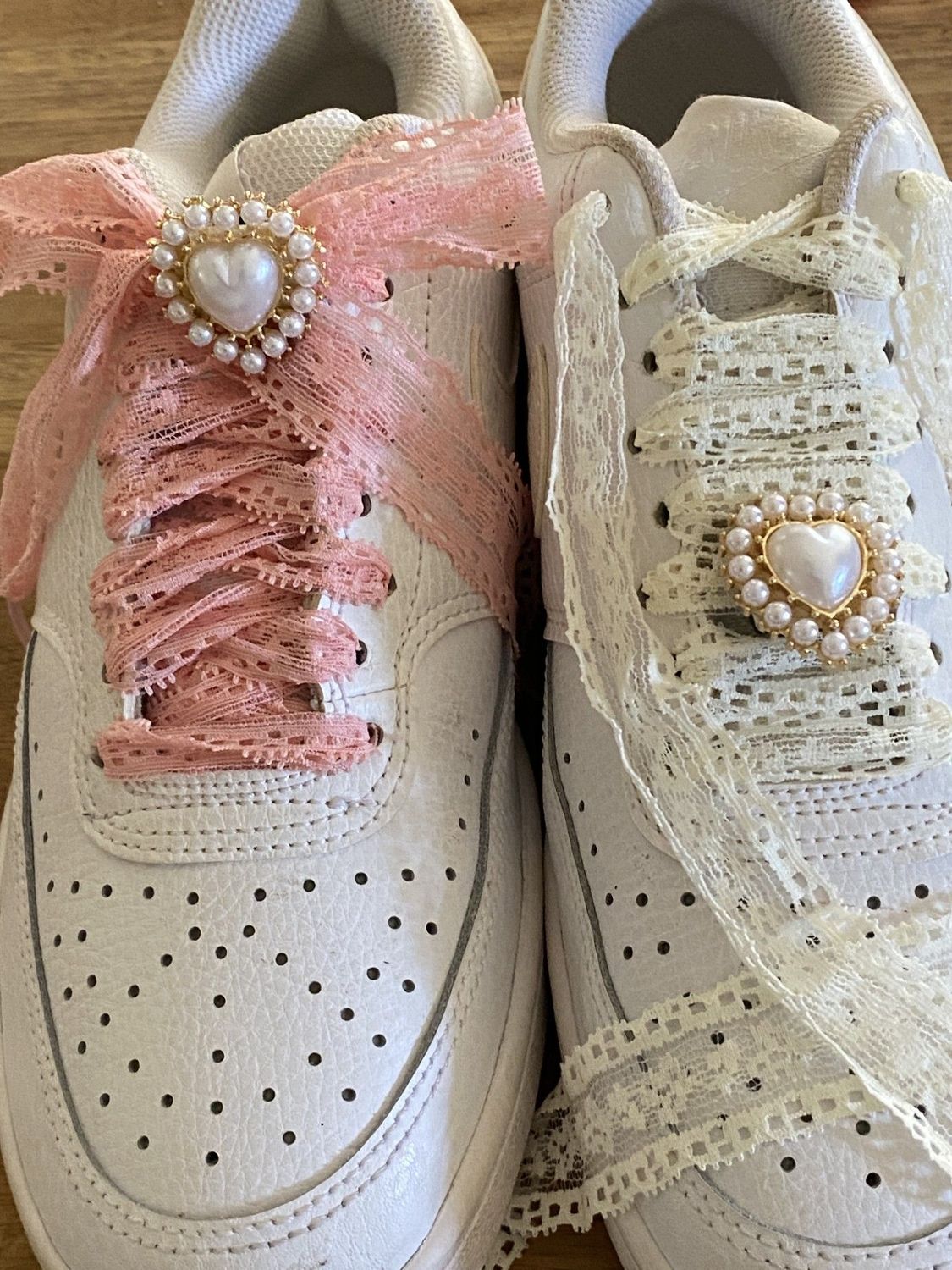 Bijoux coeur perles à clipser sur vos sneakers et chaussures - Crazylace France