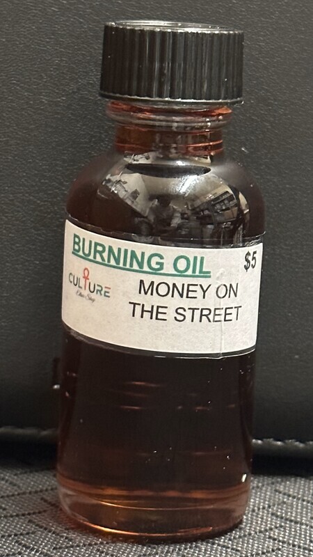 Money On The Street Burning Oil
