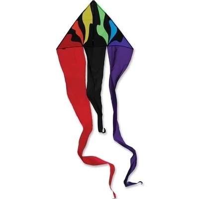 56 in. Flo-tail Delta Kite, Colors: Rainbow