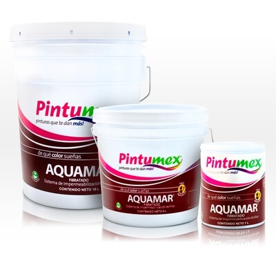 Aquamar 3 años (Impermeabilizante con fibras de refuerzo)
Acrílico, 100% plástico en color blanco