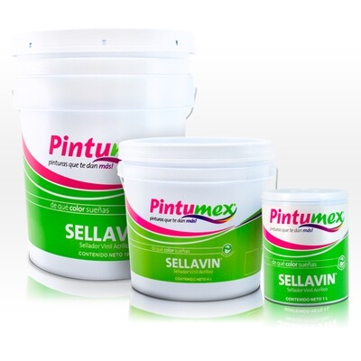 Sellavín (Sellador vinil acrílico 5x1) Elimina porosidad de muros