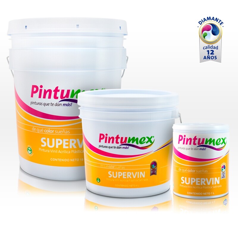 Supervín (Vinil acrílica plástica satinada) Int-Ext 12 años