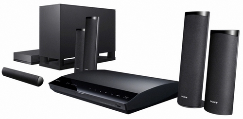 Sony BluRay DVD Player Surround Sound w/Sub and Wireless Rear Speakers