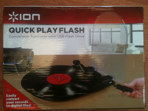 Ion Quick Play Flash Turntable-Vinyl to MP3 via USB
