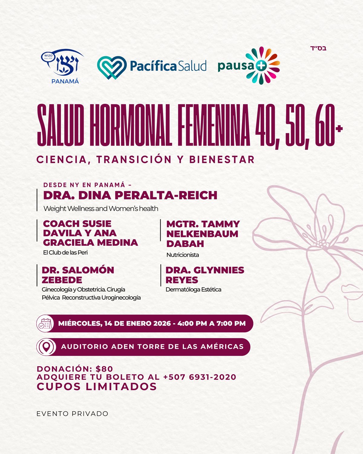Salud Hormonal Femenina 40, 50, 60+                                            Ciencia, Transición y Bienestar