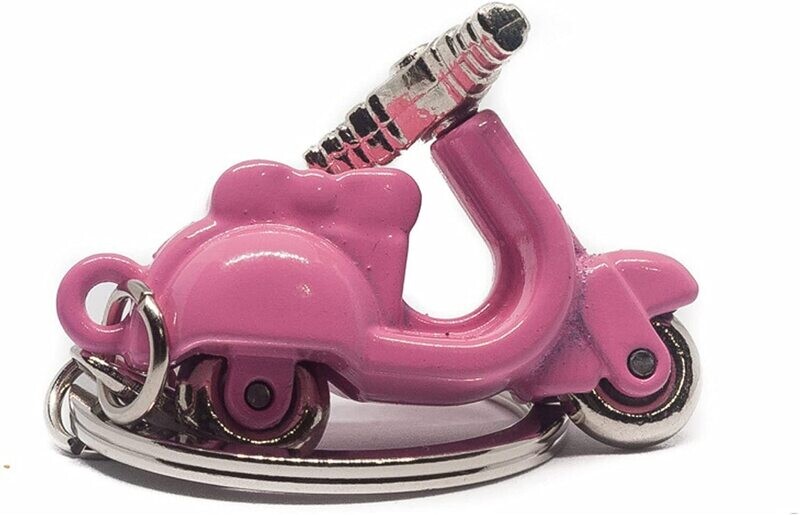 Llavero Moto Vespa Rosa