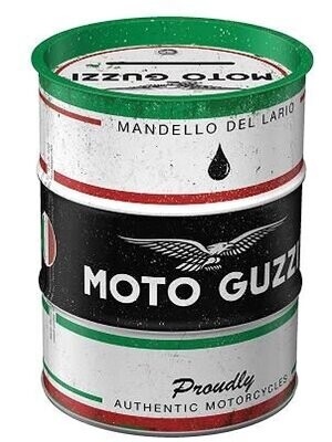 Hucha Retro de Barril de Aceite de Moto Guzzi