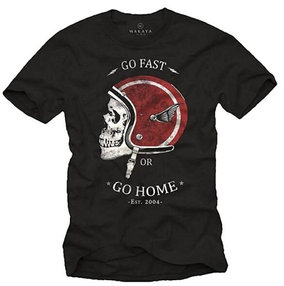 Camiseta Casco Calavera Makaya
