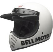 CASCO BELL MOTO 3 CLASSIC BLANCO INTEGRAL