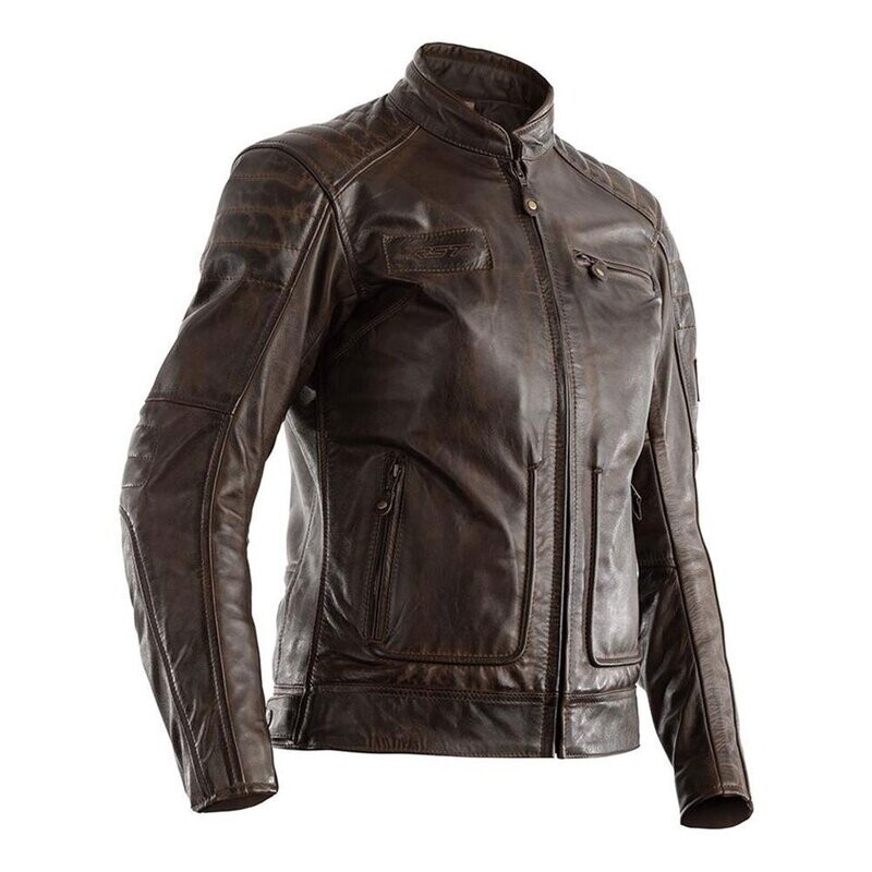 CHAQUETA CUERO ROADSTER II MARRON