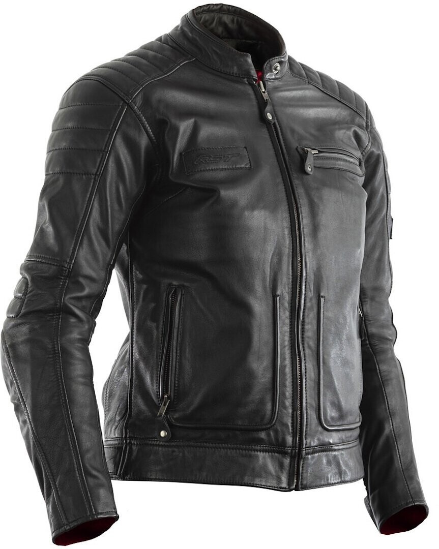 CHAQUETA CUERO ROADSTER II NEGRO