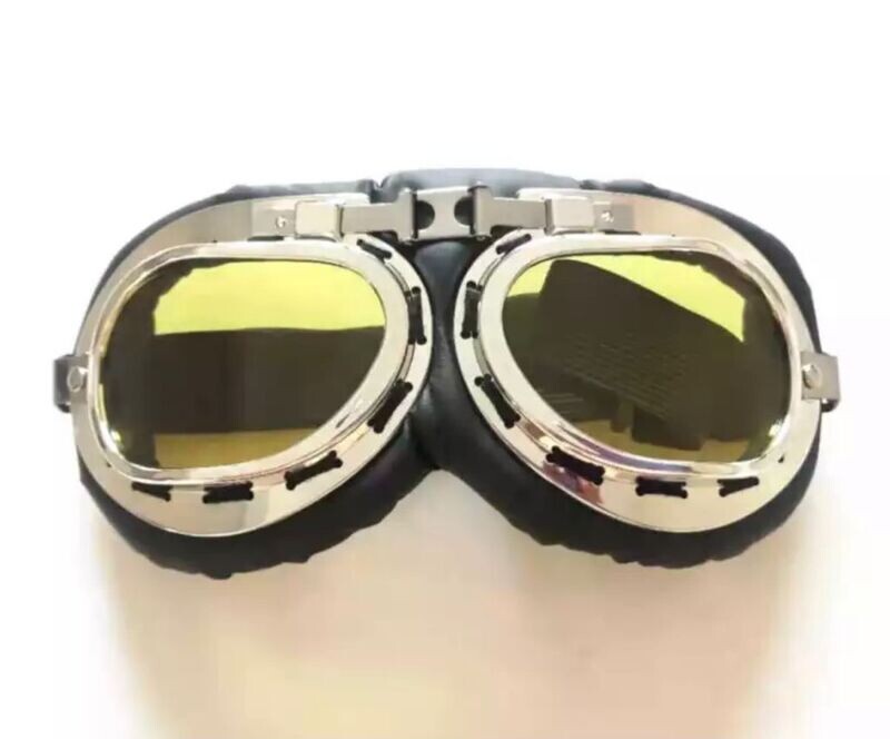 Gafas Cafe Racer Dorado