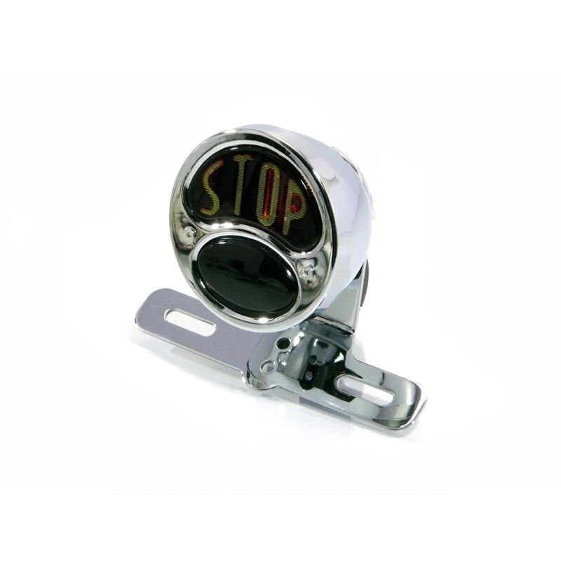 LUZ TRASERA "STOP" CROMADA ESTILO VINTAGE
