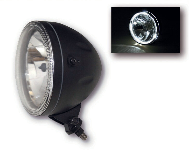 Faro delantero marco LED negro