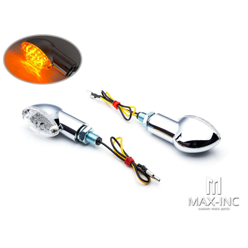 Intermitentes LED Chrome Mini Cat Eye - Emarked