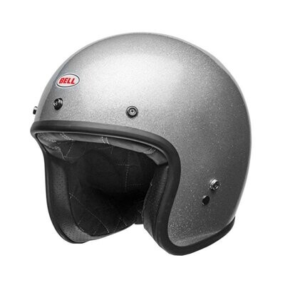 Casco Bell Custom 500 Plata Purpurina