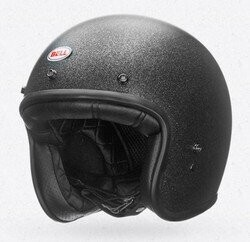 Casco Bell Custom 500  NEGRO PURPURINA