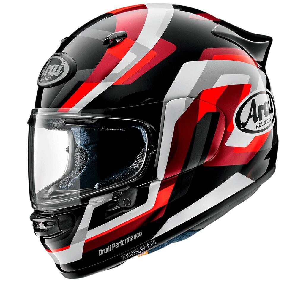 Casco ARAI QUANTIC SNAKE Negro/Blanco/Rojo