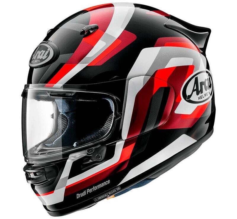 Casco ARAI QUANTIC SNAKE Negro/Blanco/Rojo