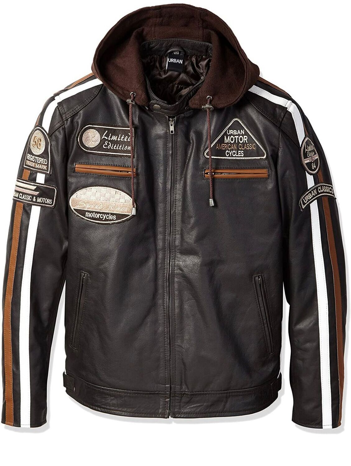 CHAQUETA  CUERO 58 MARRON