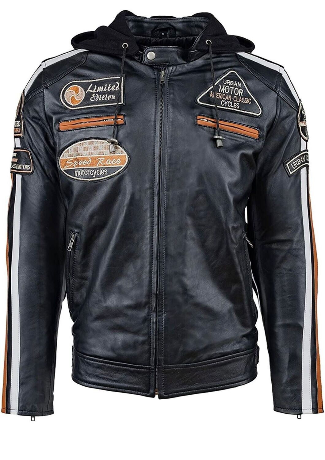 CHAQUETA  CUERO 58 NEGRO