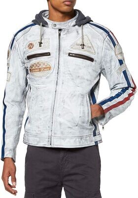 CHAQUETA CUERO 58 BLANCO CHAQUETA CUERO 58 BLANCO