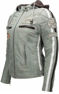 Chaqueta cuero URBAN gris