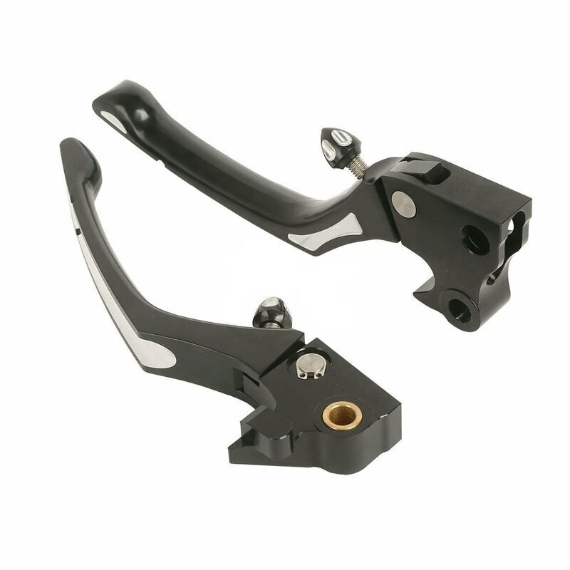 Palanca de freno y embrague de aluminio ajustable para Harley 883-1200 Sportster 2004-2012