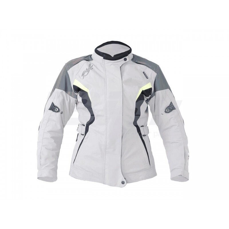 CHAQUETA RST GEMMA GRIS/AMARILLO FLÚOR