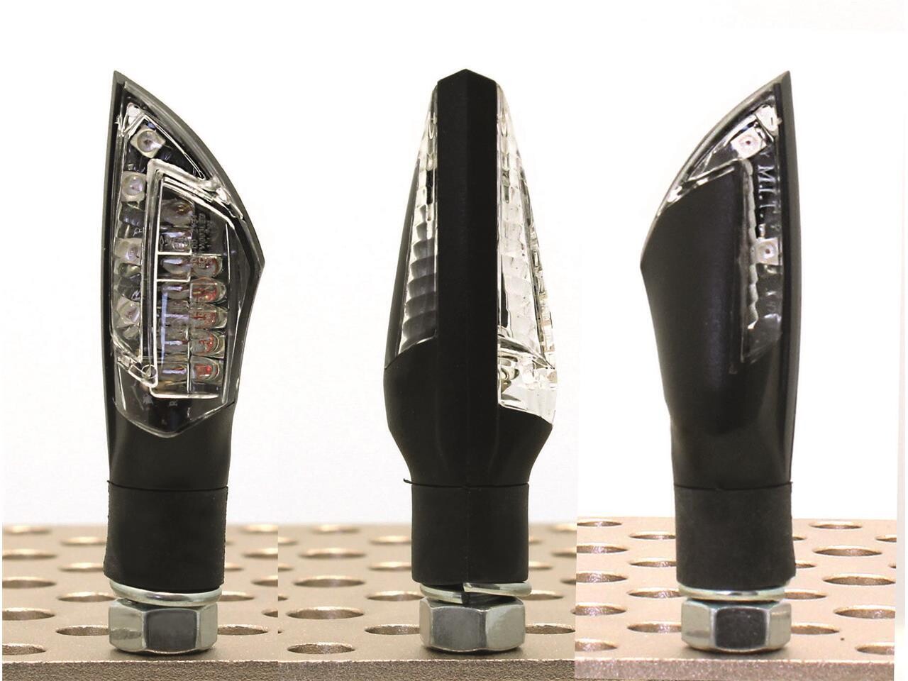 Intermitentes Spike LED negro universal