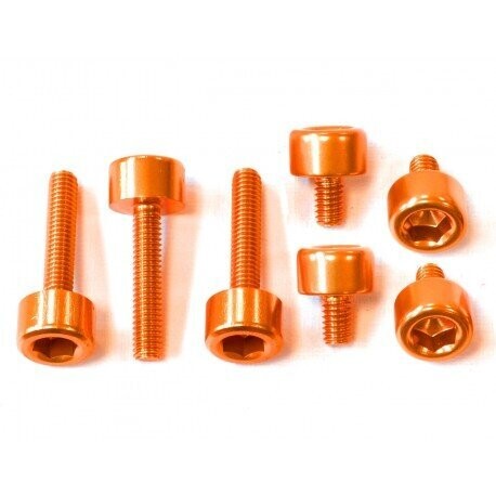 Kit tornilleria tapón depósito Pro-Bolt Honda Aluminio naranja