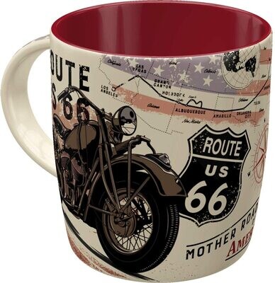 Taza de café retro Route 66