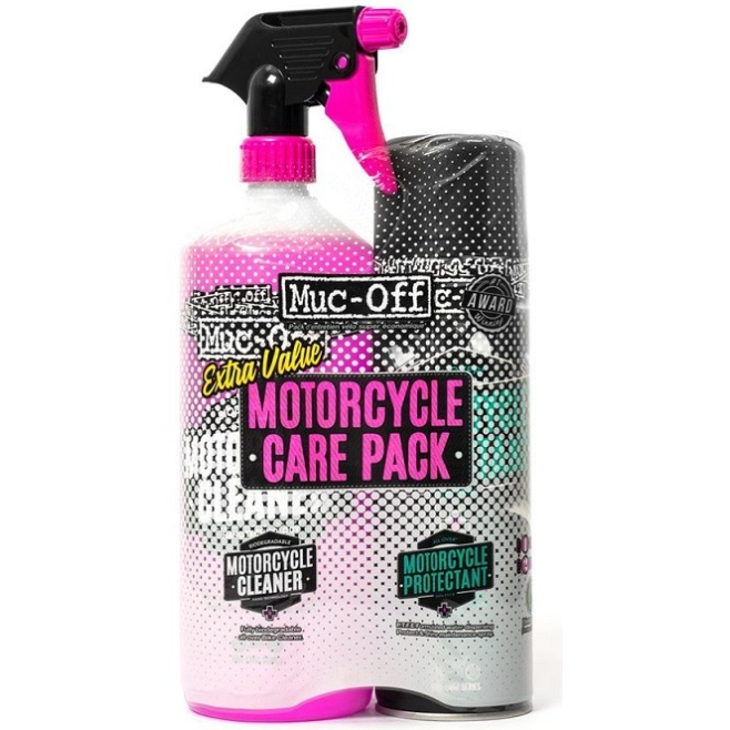 Kit duo de cuidado moto (Motorcycle Protectant + Cleaner) Muc-Off Care Pack