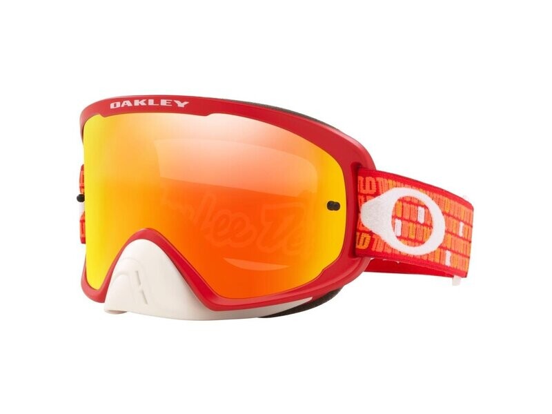Gafas OAKLEY O-FRAME 2.0 PRO TROY LEE DESIGNS MONO Naranja/Rojo, Lente Rojo Fuego Iridio