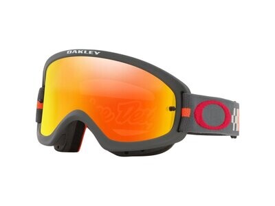 Gafas OAKLEY XS O-FRAME 2.0 PRO TROY LEE DESIGNS CHECKER Rojo, Lente Rojo Fuego Iridio