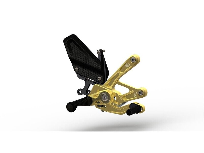 Estriberas retrasadas Gilles Tooling MUE2 dorado YAMAHA YZF-R1
