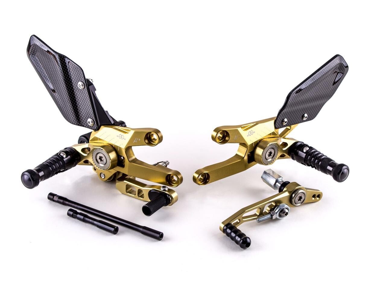 Estriberas retrasadas Gilles Tooling MUE2 dorado HONDA CBR 1000 RR