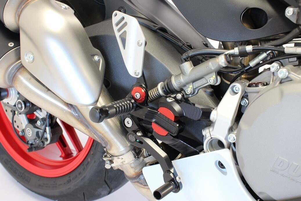 Estriberas retrasadas Gilles Tooling VCR38, negro DUCATI PANIGALE 959