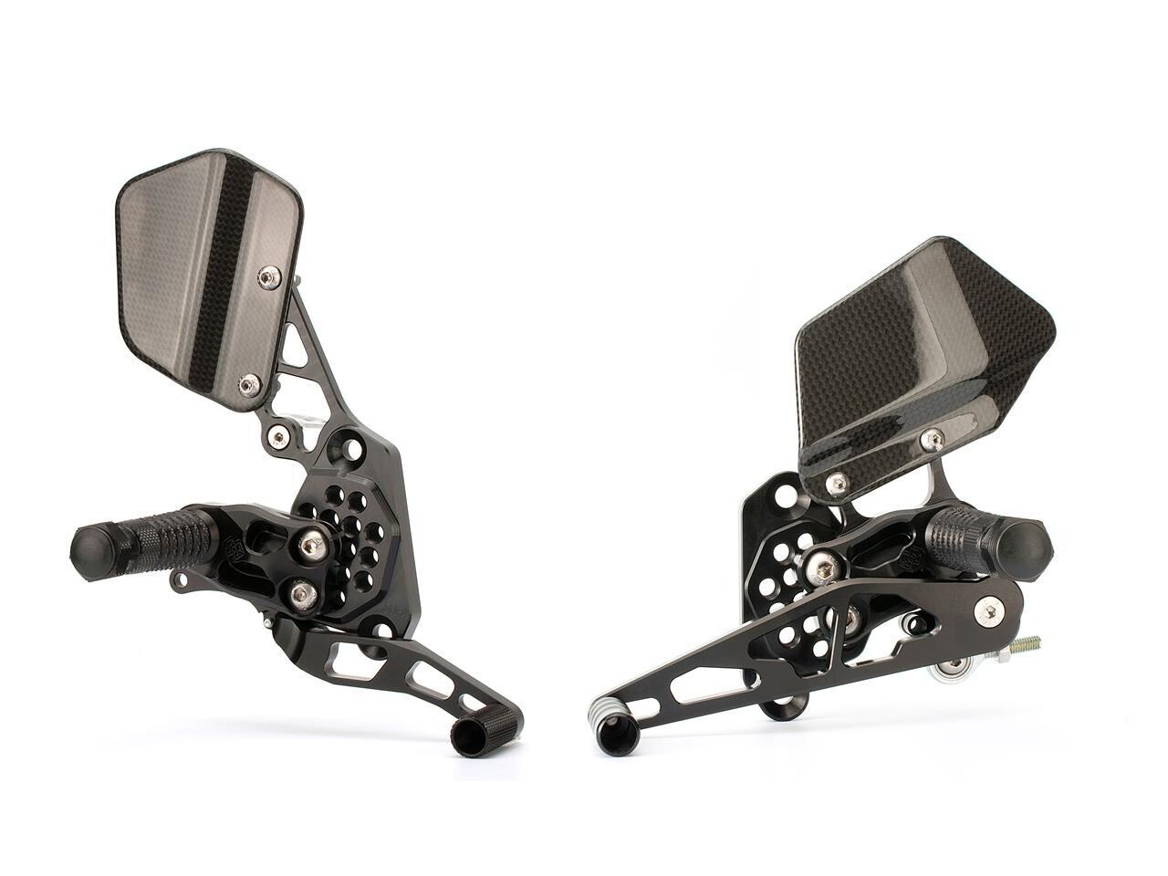 Estriberas retrasadas Gilles Tooling AS31, negro KAWASAKI Z 1000