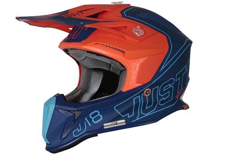 JUST1 J18 VERTIGO BLUE WHITE FLUO ORANGE