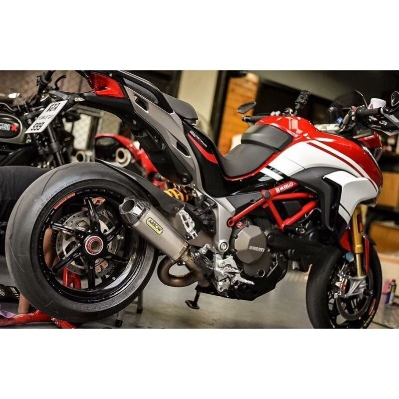 Escapes ARROW WORKS CARBY 71769PK para Ducati Multistrada 1200 2010-2014