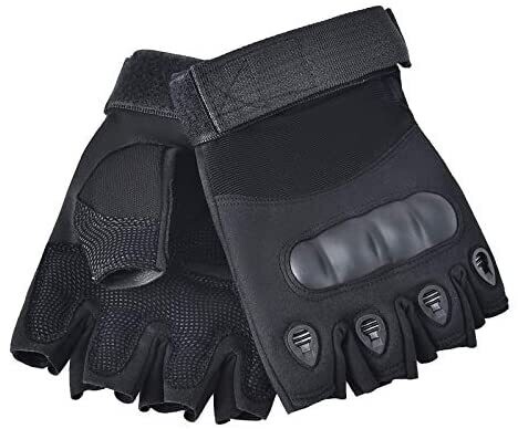Guantes Black Medio Dedo