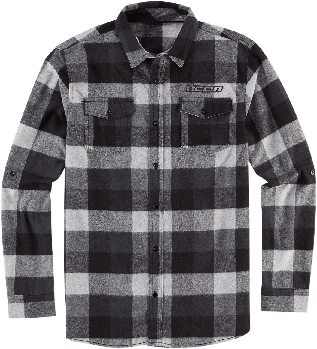 ICON
FLANNEL FELLER BK/GYK