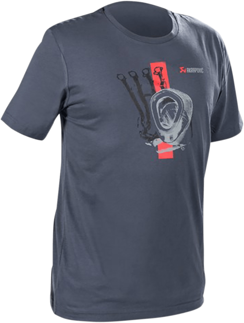 AKRAPOVIC
TEE MEN RD STRIP BL/GR