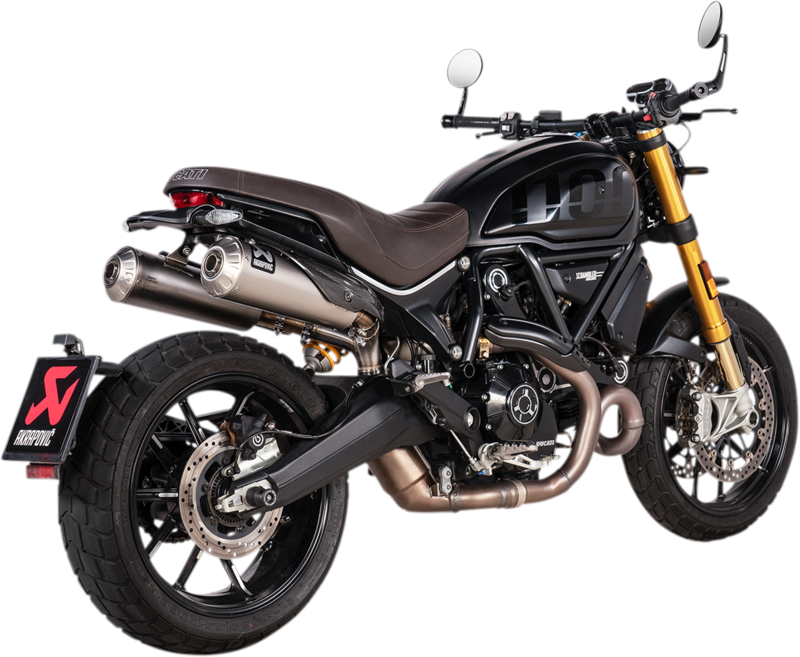 Silenciador Slip-On AKRAPOVIC MUFFLER TI DUCATI SCRAMBLER 1100